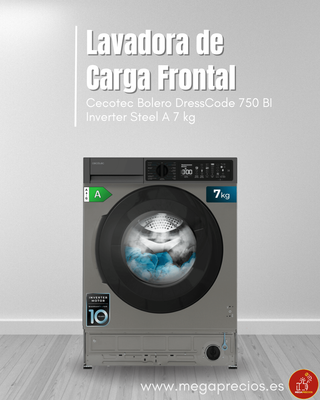 Lavadora Carga Frontal Cecotec 7kg