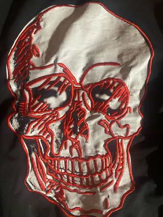 Tuta Philipp Plein nera e rossa