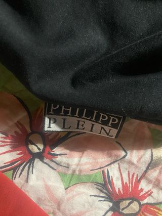 Tuta Philipp Plein nera e rossa