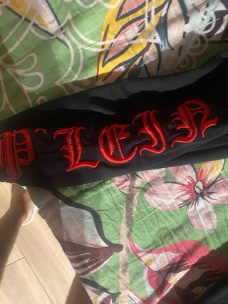 Tuta Philipp Plein nera e rossa