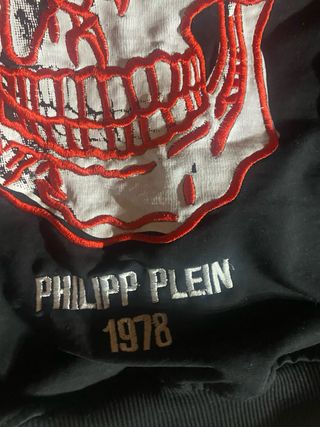 Tuta Philipp Plein nera e rossa