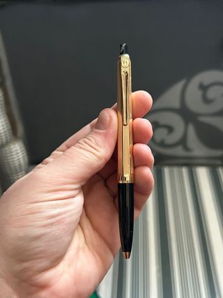 Set bolígrafo y portaminas Ballograf Época dorado