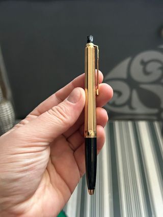 Set bolígrafo y portaminas Ballograf Época dorado