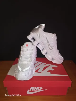 Nike Shox TL 12 Muelles Blanco/Plata