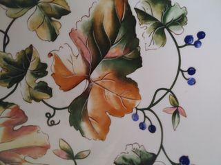 Alzata in porcellana CLS dipinta a mano