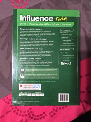 INFLUENCE TODAY 1 Student's book: libro de text...