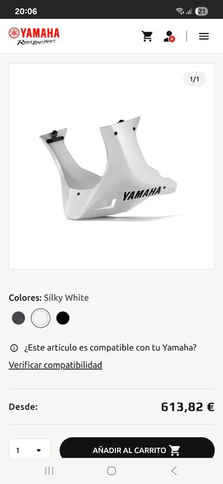 Carenado Yamaha XSR900GP Blanco