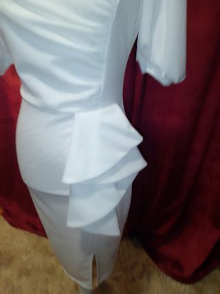 Vestido Novia Blanco. Elástico. Ideal para boda ci