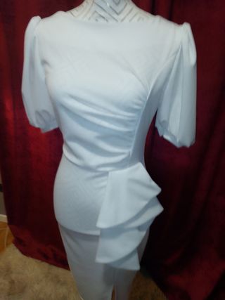 Vestido Novia Blanco. Elástico. Ideal para boda ci
