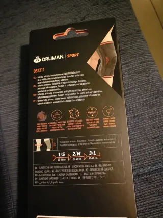 Rodillera Elástica Corta Orliman Talla 3L