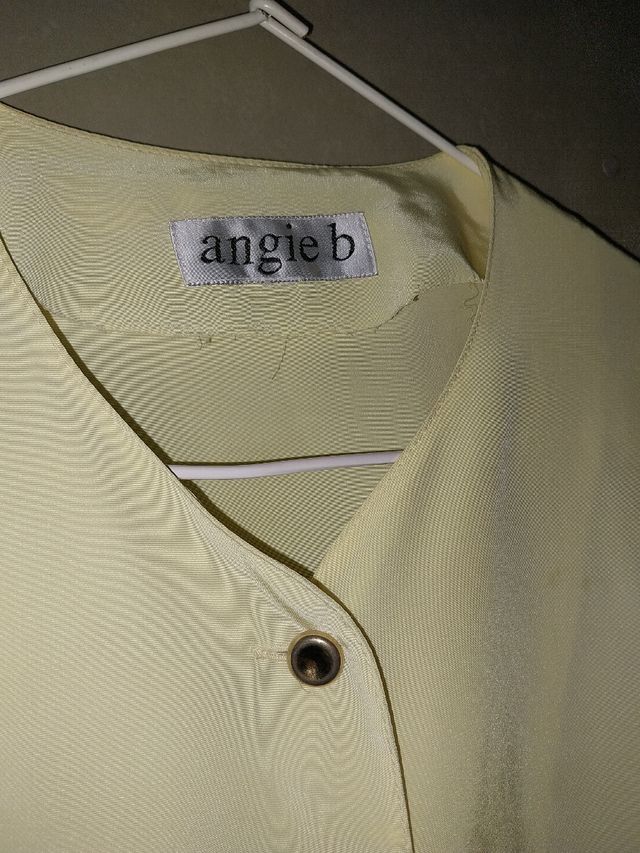 Blusa Angie B Talla Única Amarillo mantequilla