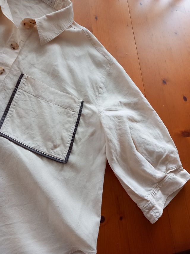 Camisa Purificación García Talla L Beige