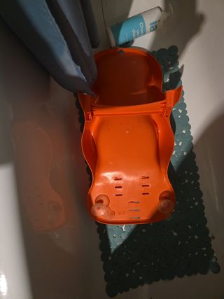 Asiento para bañera de bebé naranja