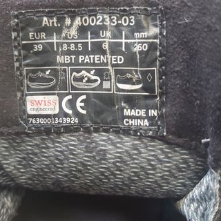 Deportivas MBT Talla 39 Náuticas Negras