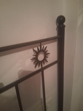 Cabecero forja cama 90 luna bruja sol