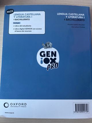 Lengua Castellana y Literatura I 1º BACHILLERATO