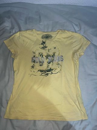 Camiseta Polo Jeans Amarilla