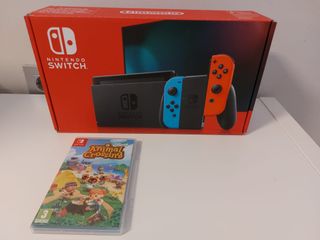 Nintendo Switch V2 + Animal Crossing
