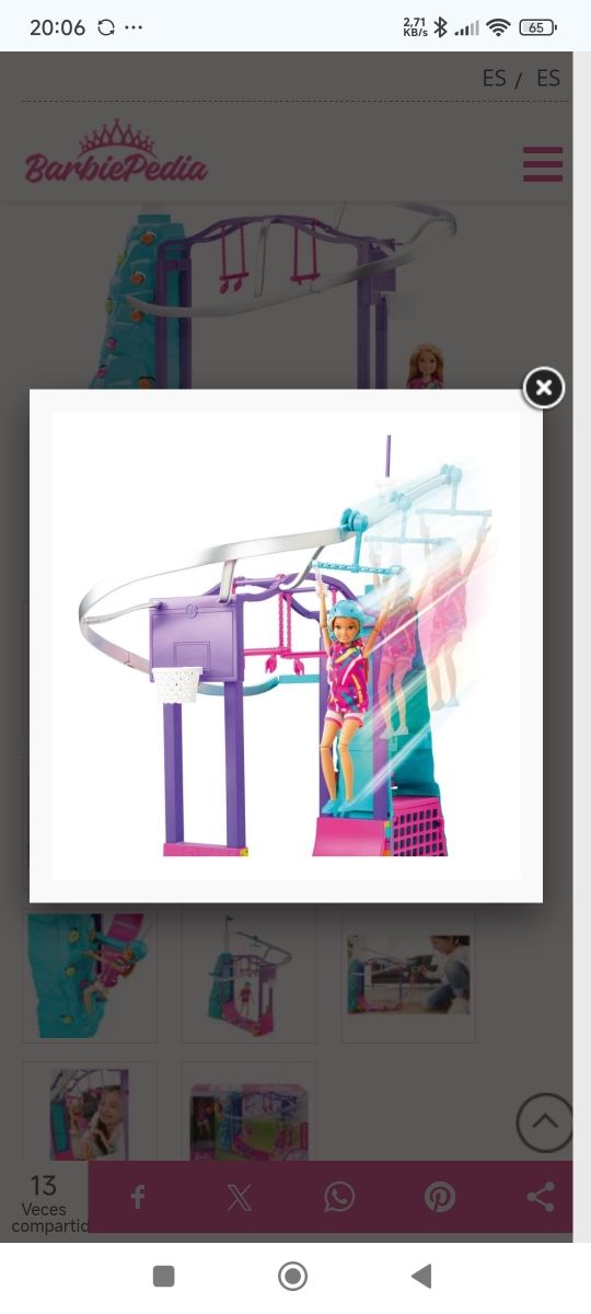 Barbie Stacie Playset Deportes Extremos