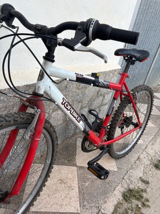 Bicicleta TOPBIKE Roja y Blanca