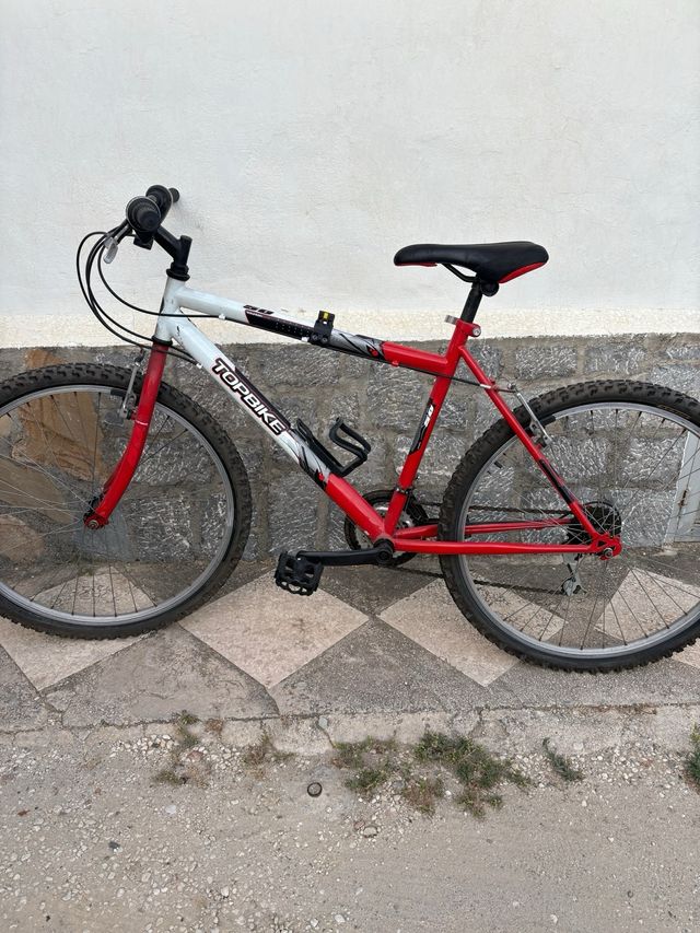 Bicicleta TOPBIKE Roja y Blanca