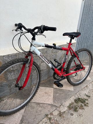 Bicicleta TOPBIKE Roja y Blanca
