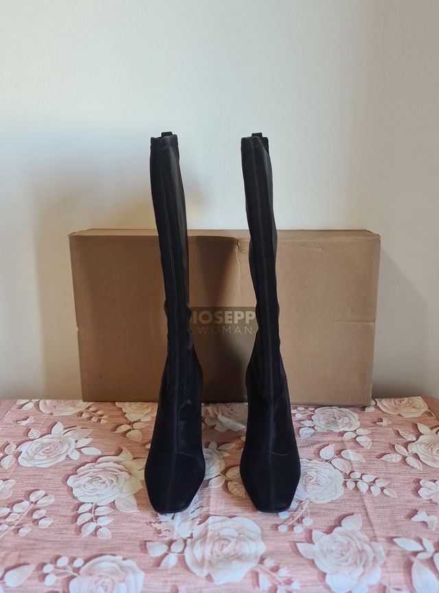 Stivali Gioseppo neri tacco pitone tg.39