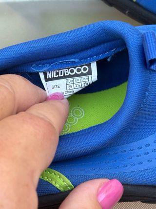 Escarpines niño Nicoboco azul T35