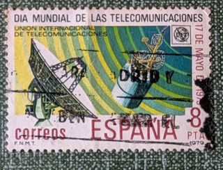 Sello España 1979 Día Mundial Telecomunicaciones