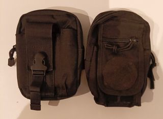 Mochilas de cinturón negras