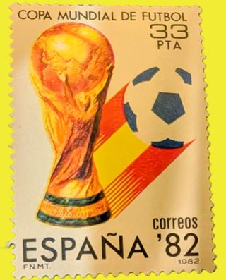 Sello España Mundial 82 Copa Fútbol