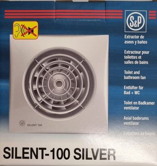 Extractor Baño S&P Silent 100 CZ Silver