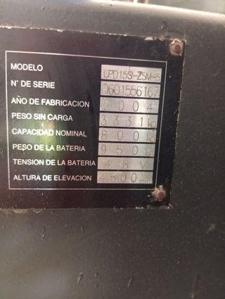 Carretilla elevadora eléctrica Torillo