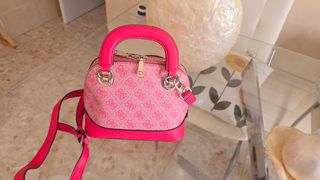 Bolso Guess Rosa y Dorado