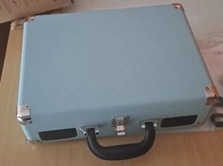 Tocadiscos Maleta Azul y Negro