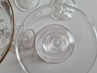 Coppe champagne cristallo con bordo oro