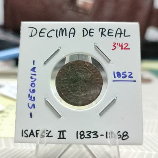 Décima de Real 1852 - España 