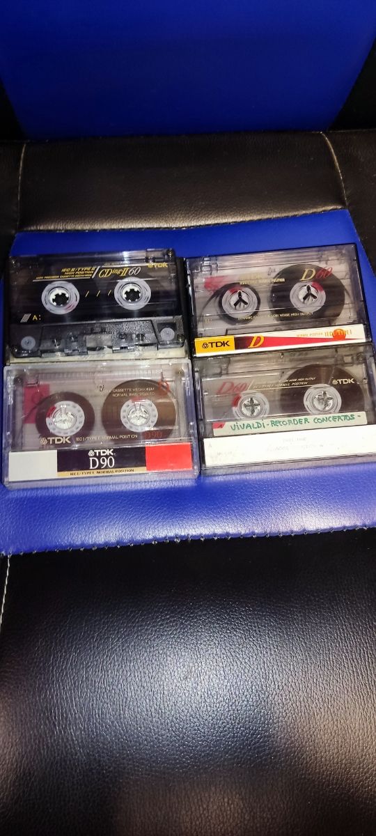 Lote 4 cassettes TDK CDing II 60 D90