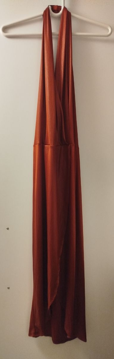 Vestido de fiesta marrón