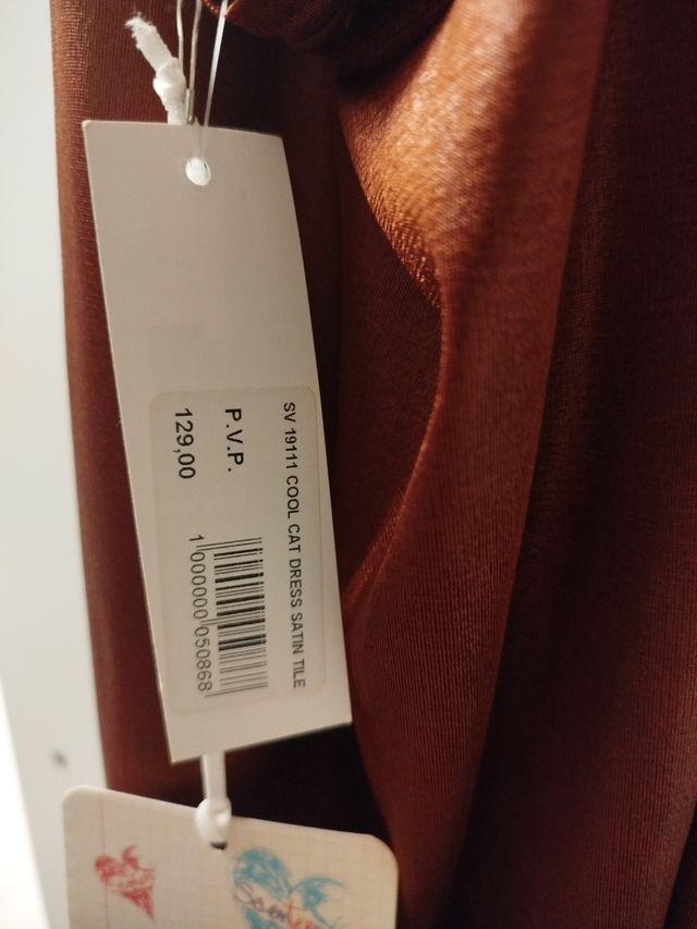 Vestido de fiesta marrón