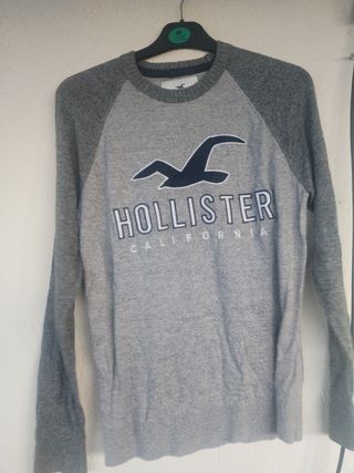 Jersey Hollister Gris Talla M