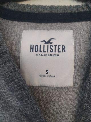 Jersey Hollister Gris Talla M