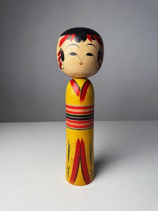 Muñecas Kokeshi Vintage Japón