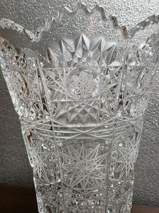 Jarrón de cristal de Bohemia