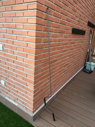 Palo para toldo metálico negro