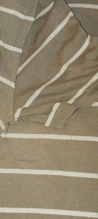 Camiseta Pull and Bear rayas marrones talla M