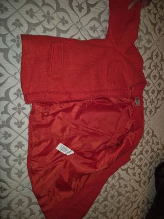 Conjunto Chaqueta y Falda Corta Rojo