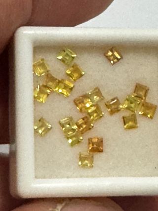 Gemas de Citrino Cuadradas