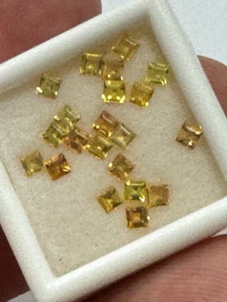 Gemas de Citrino Cuadradas