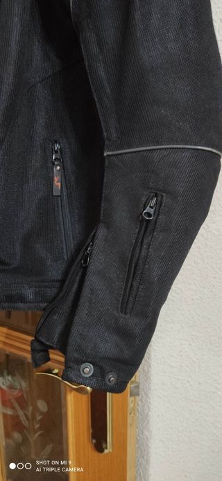 Chaqueta Moto Verano Negra Talla M